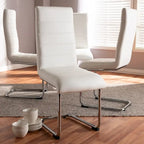 Modern Faux Leather Dining Chair 4-Piece Set by Baxton Studio