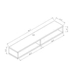 Rydstorp Modern 60-inch 2-Shelf Wall-mounted TV Console by Carson Carrington