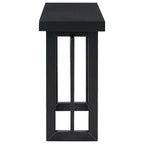Console Table with Industrial-inspired Concrete Wood Top