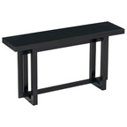 Console Table with Industrial-inspired Concrete Wood Top