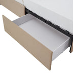 Testiera in Lino "Arlert Nailhead" con Piattaforma Contenitore di iNSPIRE Q Classic