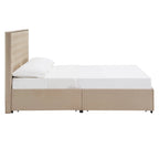Testiera in Lino "Arlert Nailhead" con Piattaforma Contenitore di iNSPIRE Q Classic