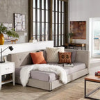 Basingstoke Grey Full Size Lounger by iNSPIRE Q Modern