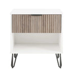 Manhattan Comfort Dumbo Mid Century Nightstand with 1 Drawer