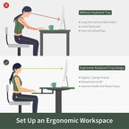 FEZIBO/Home Office Furniture/Wood/Desk With Keyboard Tray/Desks