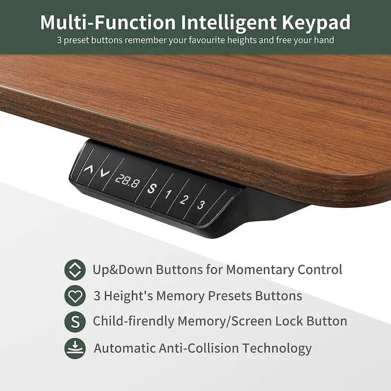 FEZIBO/Home Office Furniture/Wood/Desk With Keyboard Tray/Desks