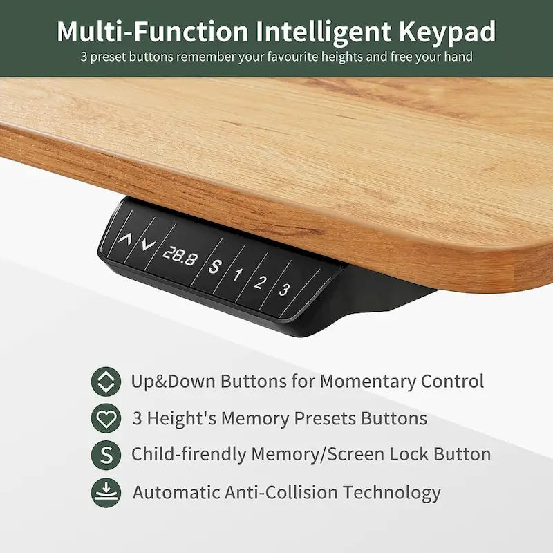 FEZIBO/Home Office Furniture/Wood/Desk With Keyboard Tray/Desks