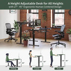 FEZIBO/Home Office Furniture/Wood/Desk With Keyboard Tray/Desks