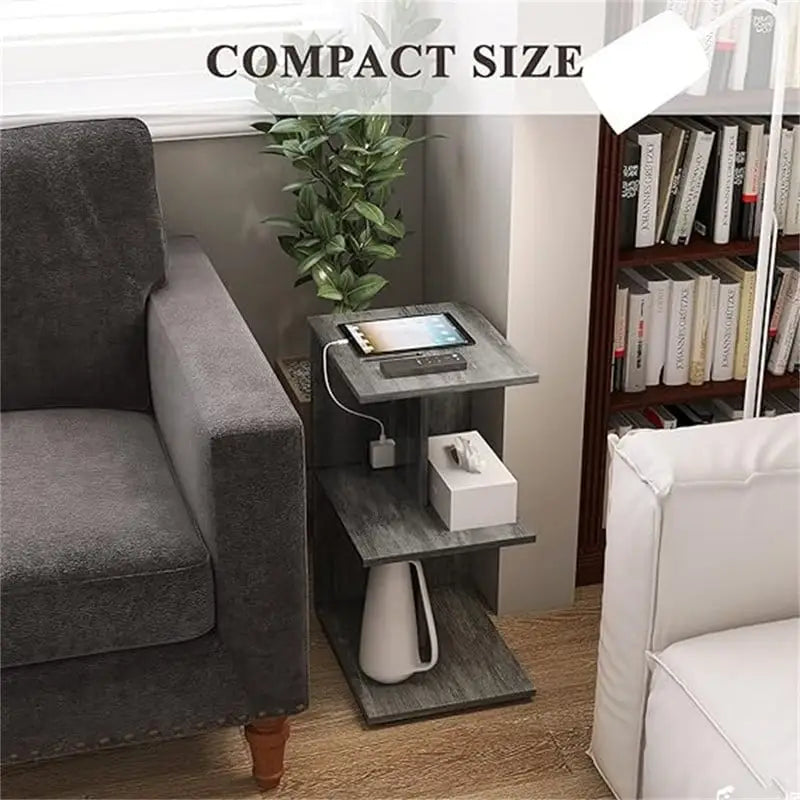 Table with USB Ports and Outlets