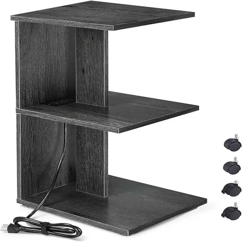 Table with USB Ports and Outlets
