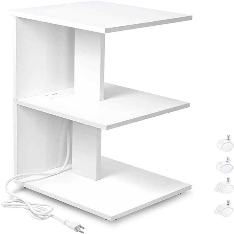 Table with USB Ports and Outlets
