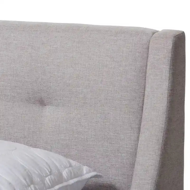 Strick & Bolton Vija Contemporary Fabric Platform Bed