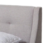 Strick & Bolton Vija Contemporary Fabric Platform Bed