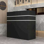 Kerrogee 47.2L Reception Counter Desk with Lockable Drawers Table