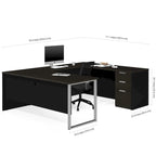Scrivania a U Bestar Pro-Concept Plus