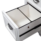 Allyson Park Wirebrushed White Charcoal Desk