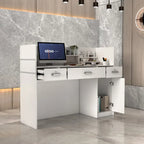 3-Drawer Reception Desk Reception Table Computer Writing Desk Working