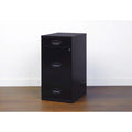 Space Solutions Classificatore Organizer in Metallo a 3 Cassetti Profondo 45,7 cm con Cassetto Portamatite, Nero