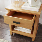 Oak Park Brown Wood King Bed, Two Nightstands and Dresser