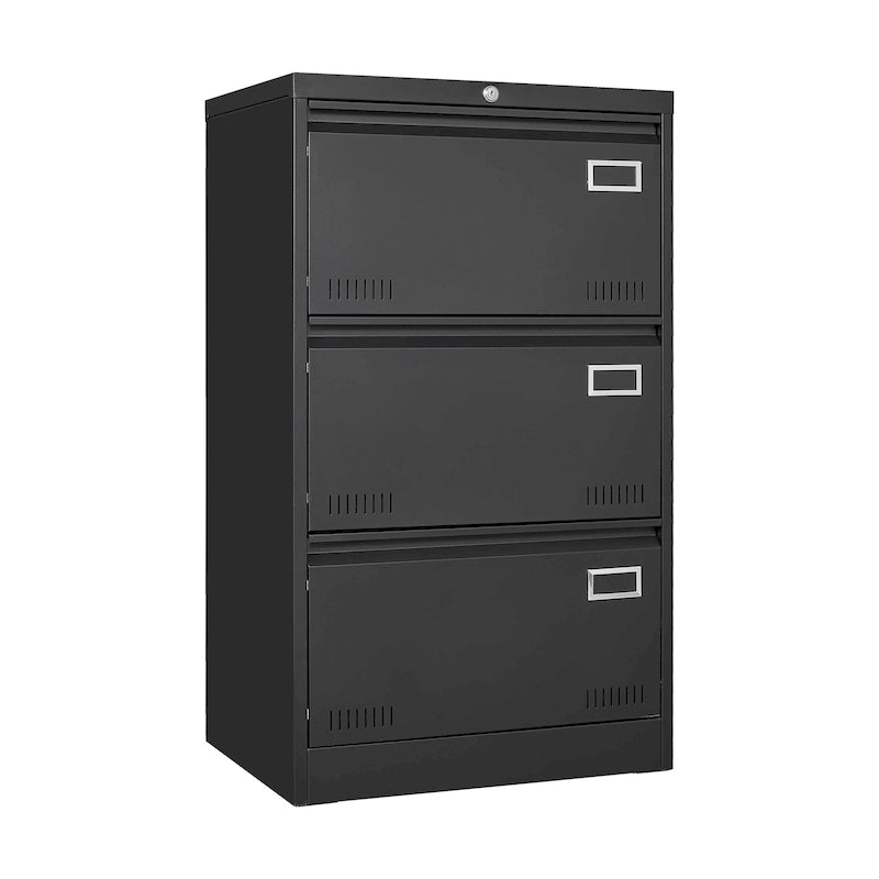 Metal Lateral 3 Drawer File Cabinet with Lock