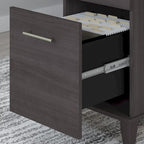 Scrivania da Ufficio Somerset 60W con Armadietto e Libreria a 5 Ripiani