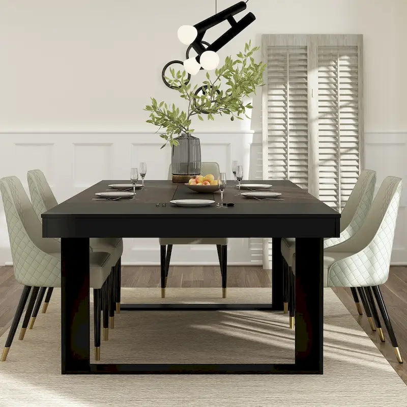 Tavolo da conferenza con base in legno per ufficio 220L x 120P cm