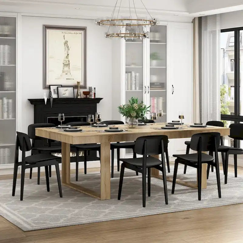 Tavolo da conferenza con base in legno per ufficio 220L x 120P cm
