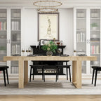 Tavolo da conferenza con base in legno per ufficio 220L x 120P cm