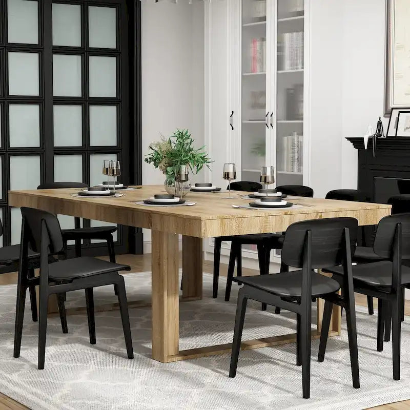Tavolo da conferenza con base in legno per ufficio 220L x 120P cm