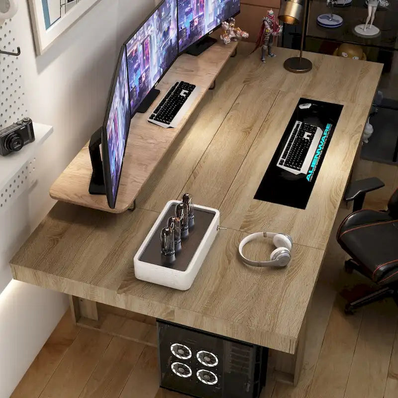 Tavolo da conferenza con base in legno per ufficio 220L x 120P cm