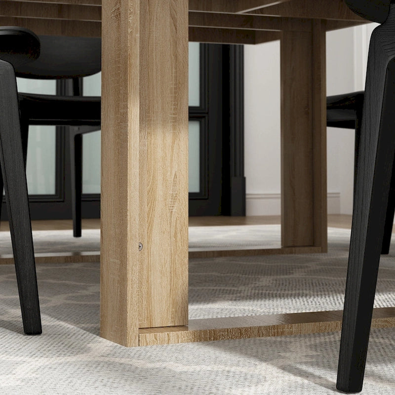 Tavolo da conferenza con base in legno per ufficio 220L x 120P cm