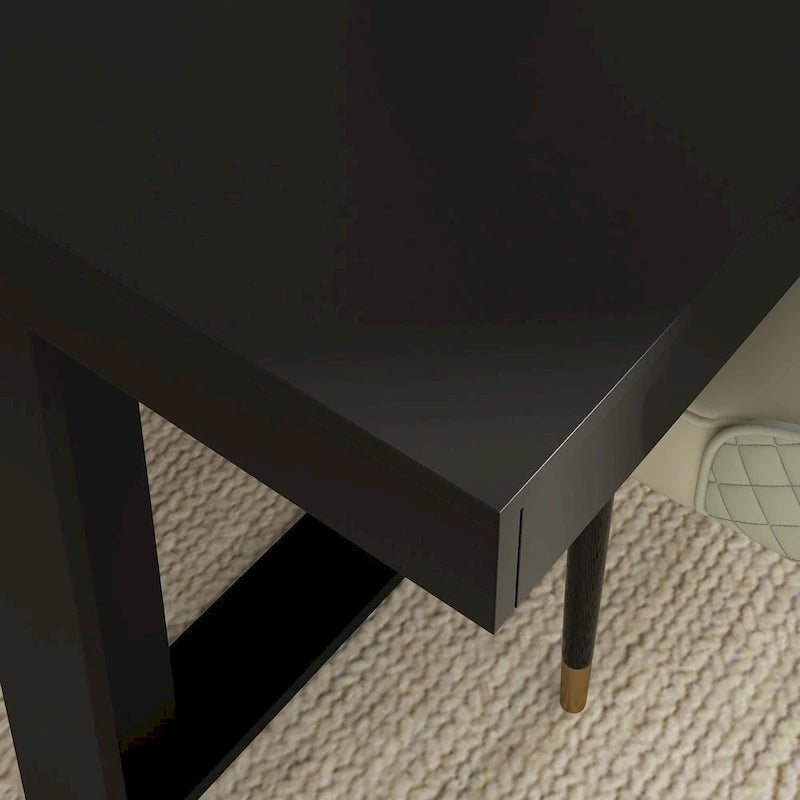 Tavolo da conferenza con base in legno per ufficio 220L x 120P cm