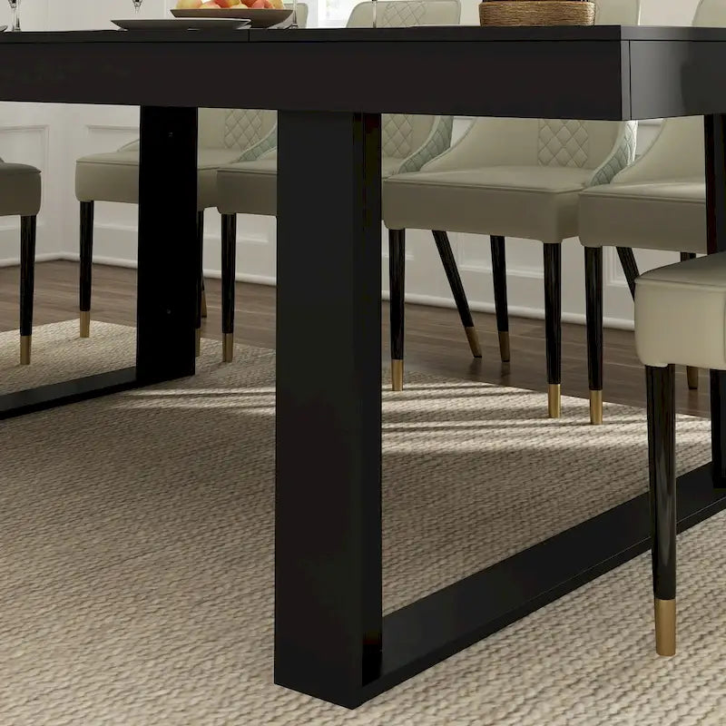 Tavolo da conferenza con base in legno per ufficio 220L x 120P cm