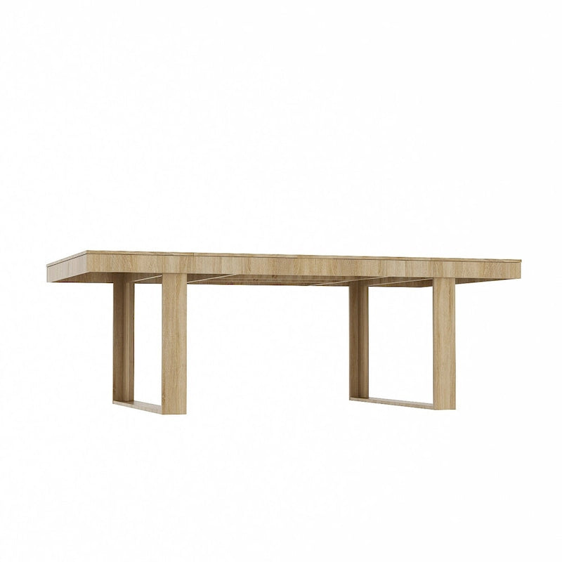 Tavolo da conferenza con base in legno per ufficio 220L x 120P cm