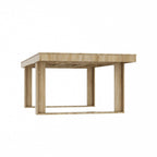 Tavolo da conferenza con base in legno per ufficio 220L x 120P cm