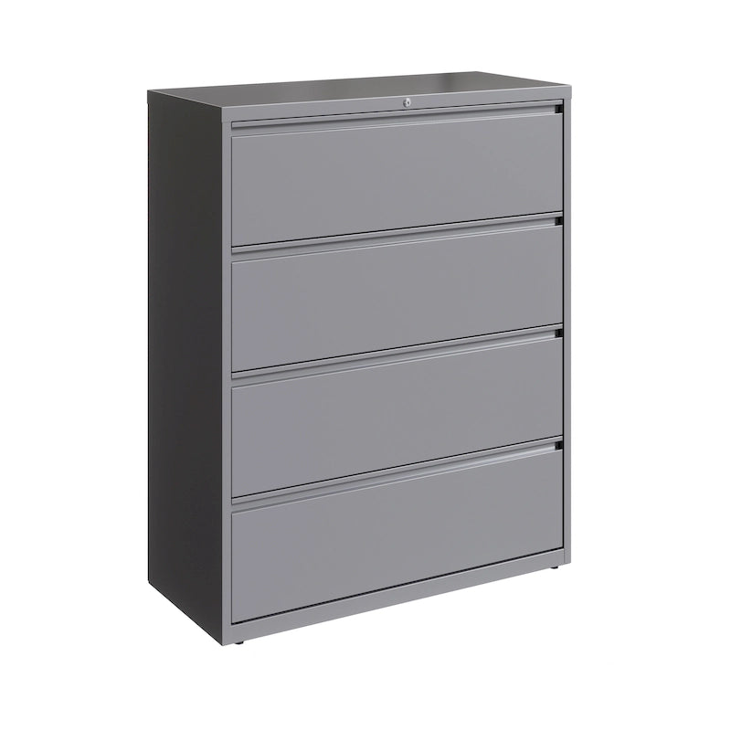 Light Gray 4-Drawer Lateral File Cabinet - 42W