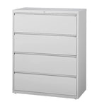 8000 Series 42 Wide 4-Drawer Lateral File Cabinet, Light Gray