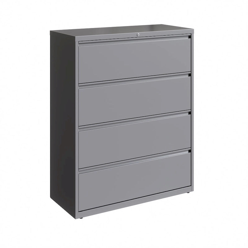 Light Gray 4-Drawer Lateral File Cabinet - 42W