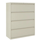 Light Gray 4-Drawer Lateral File Cabinet - 42W
