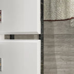 Combo Wardrobe Storage Cabinets Mirror Hanging Rod Bedroom ARMOIRES
