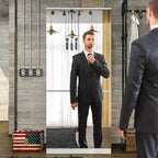 Combo Wardrobe Storage Cabinets Mirror Hanging Rod Bedroom ARMOIRES