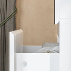 Combo Wardrobe Storage Cabinets Mirror Hanging Rod Bedroom ARMOIRES