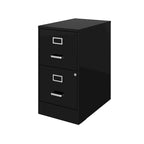 Space Solutions 22 Deep 2-drawer Metal File Cabinet, Black