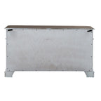 Credenza Magnolia Manor anticata bianca con finitura weathered bark