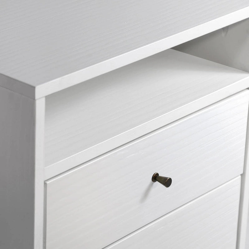 Grain Wood Furniture Mid Century Two-Drawer Nightstand