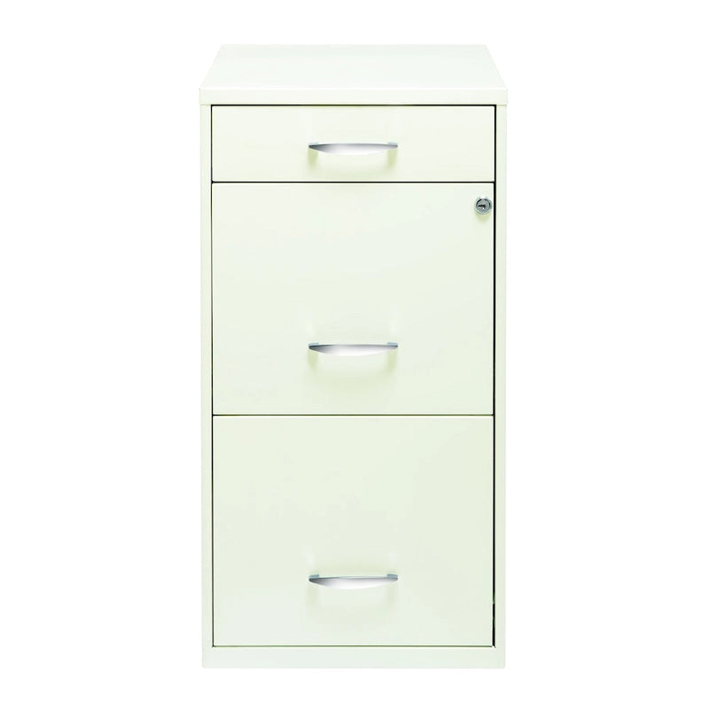 Space Solutions 18 Deep 3 -drawer Organizer File Cabinet, Off-White