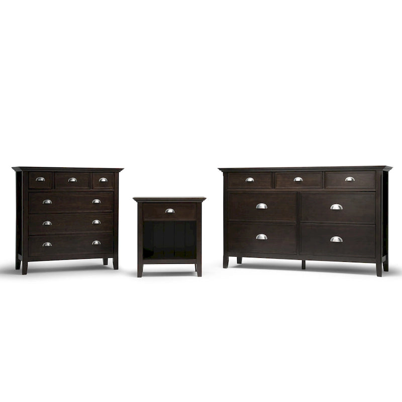 WYNDENHALL Normandy SOLID WOOD 24 inch Wide Bedside Nightstand Table
