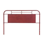 Vintage Series Metal Distressed King Headboard