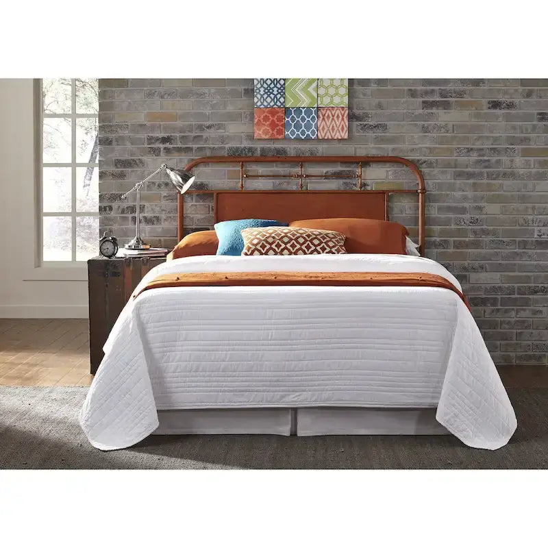 Vintage Series Metal Distressed King Headboard