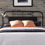 Vintage Series Metal Distressed King Headboard